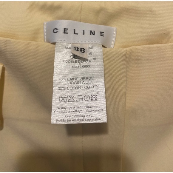 CÉLINE Wool Blend Wide Leg Pants - Picture 3 of 7